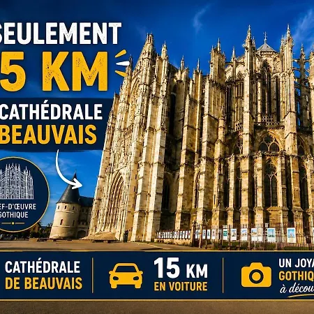 Prázdninový dům Maison A Colombages 2 - Situe A 15 Min De L'aeroport Paris-beauvais Haudivillers